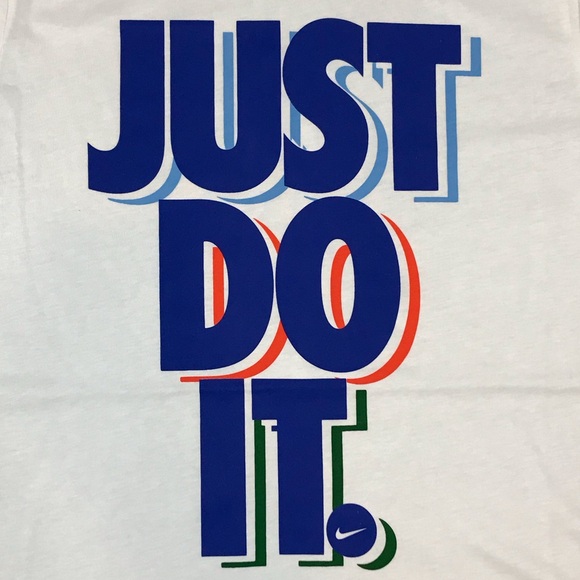 The Nike Tee Men’s Nike Just Do It Solid White Crewneck T-Shirt Size Medium - Picture 3 of 5